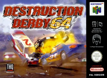 Destruction Derby 64 (Europe) (En,Fr,De) box cover front